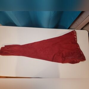 YITTY 2X Shimmering Merlot Shaping Ruched Leggings